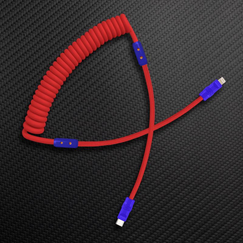 "Curly Chubby" Silicone Braided Fast Charging Cable #317 - Image 53