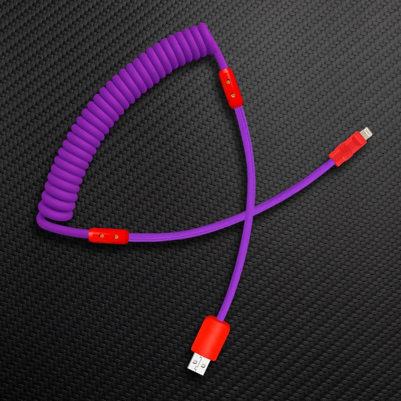 "Curly Chubby" Silicone Braided Fast Charging Cable #317 - Image 64