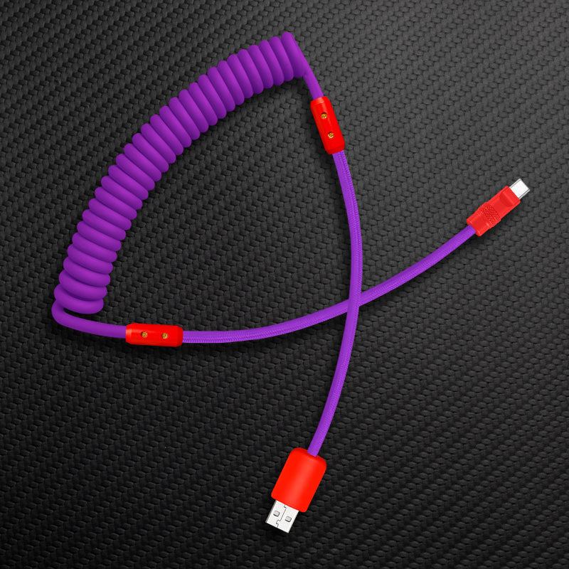 "Curly Chubby" Silicone Braided Fast Charging Cable #317 - Image 66