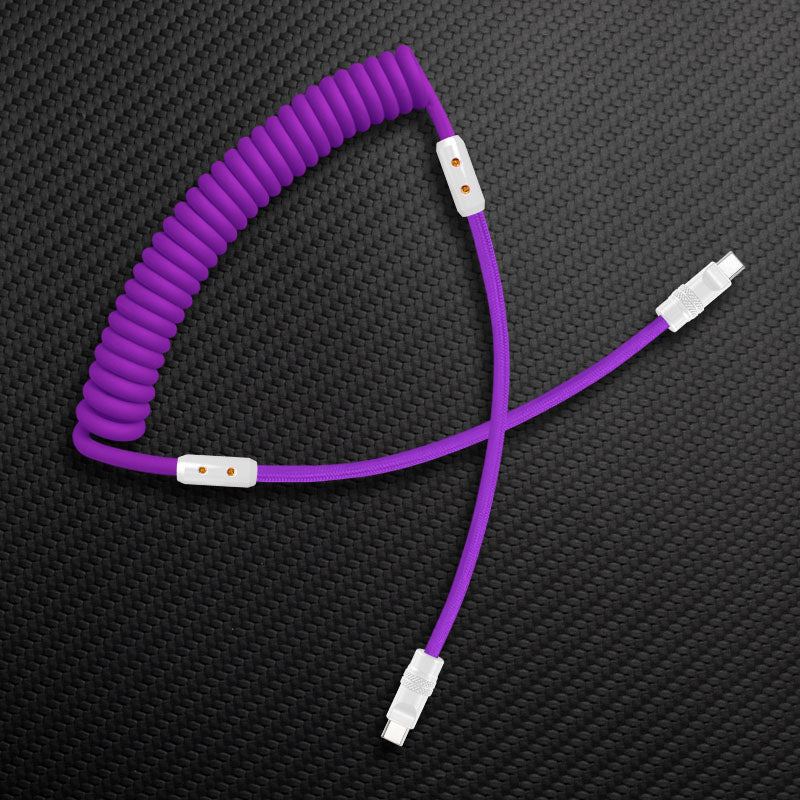"Curly Chubby" Silicone Braided Fast Charging Cable #317 - Image 67