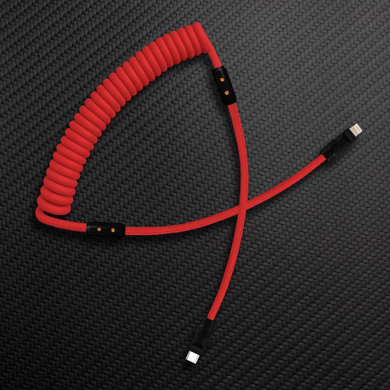 "Curly Chubby" Silicone Braided Fast Charging Cable #317 - Image 73