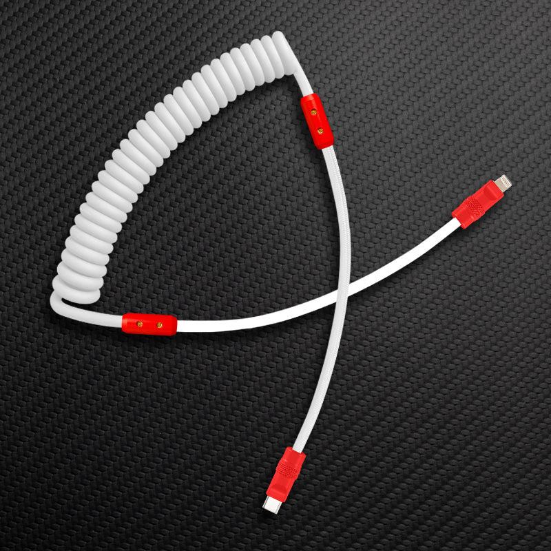 "Curly Chubby" Silicone Braided Fast Charging Cable #317 - Image 77