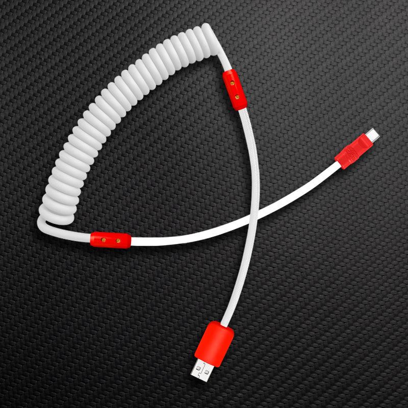 "Curly Chubby" Silicone Braided Fast Charging Cable #317 - Image 78