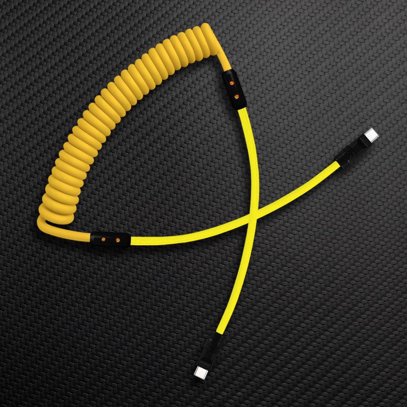 "Curly Chubby" Silicone Braided Fast Charging Cable #317 - Image 79