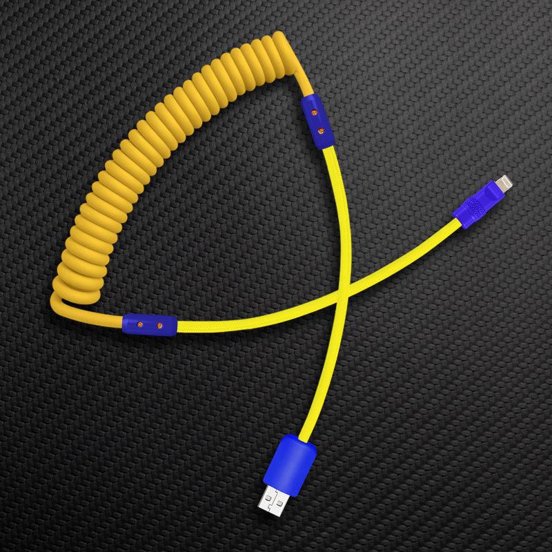 "Curly Chubby" Silicone Braided Fast Charging Cable #317 - Image 84