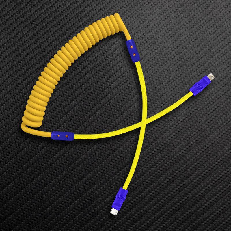 "Curly Chubby" Silicone Braided Fast Charging Cable #317 - Image 85