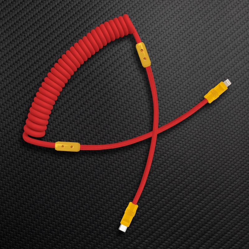 "Curly Chubby" Silicone Braided Fast Charging Cable #317 - Image 89