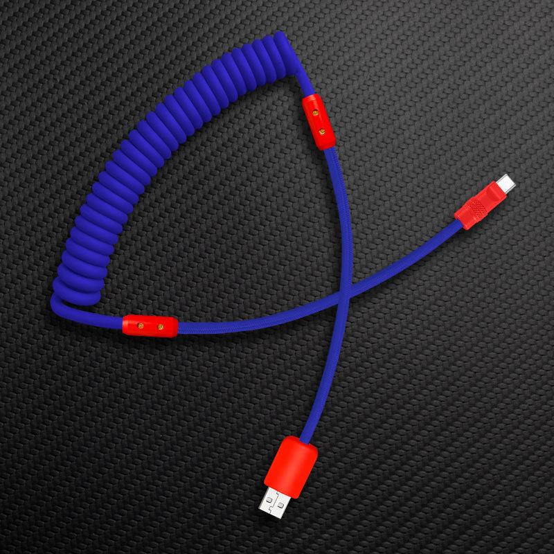 "Curly Chubby" Silicone Braided Fast Charging Cable #317 - Image 9