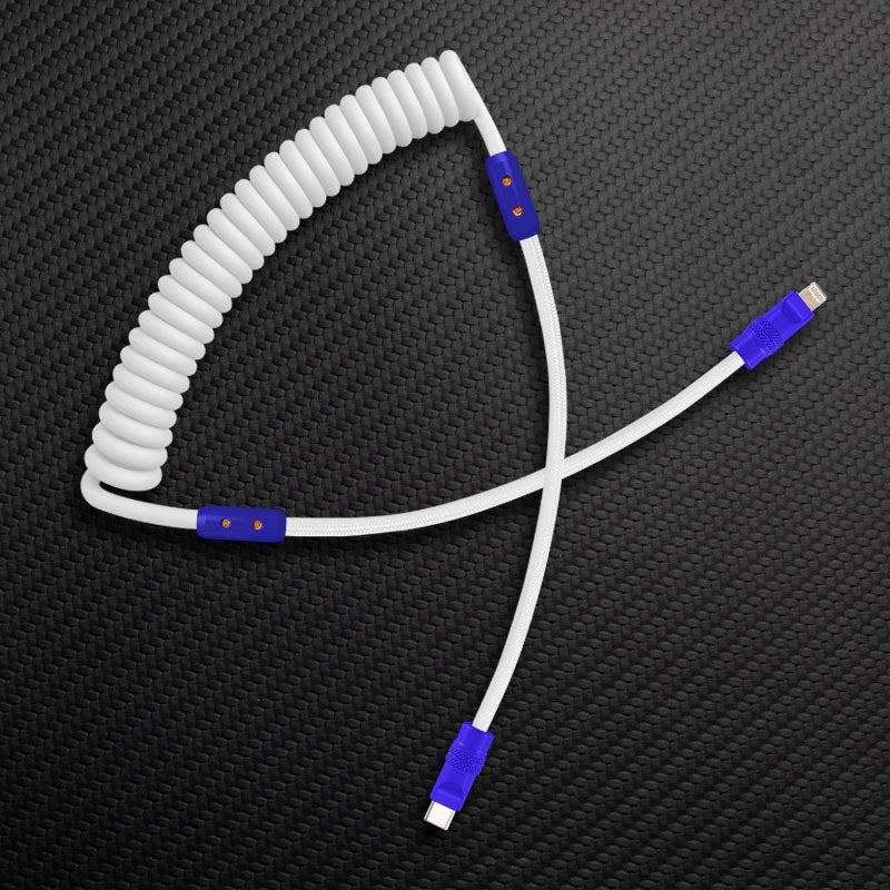 "Curly Chubby" Silicone Braided Fast Charging Cable #317 - Image 93