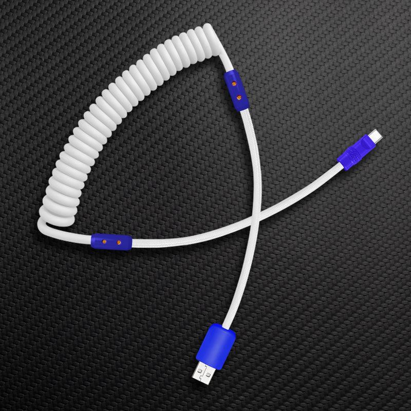 "Curly Chubby" Silicone Braided Fast Charging Cable #317 - Image 94