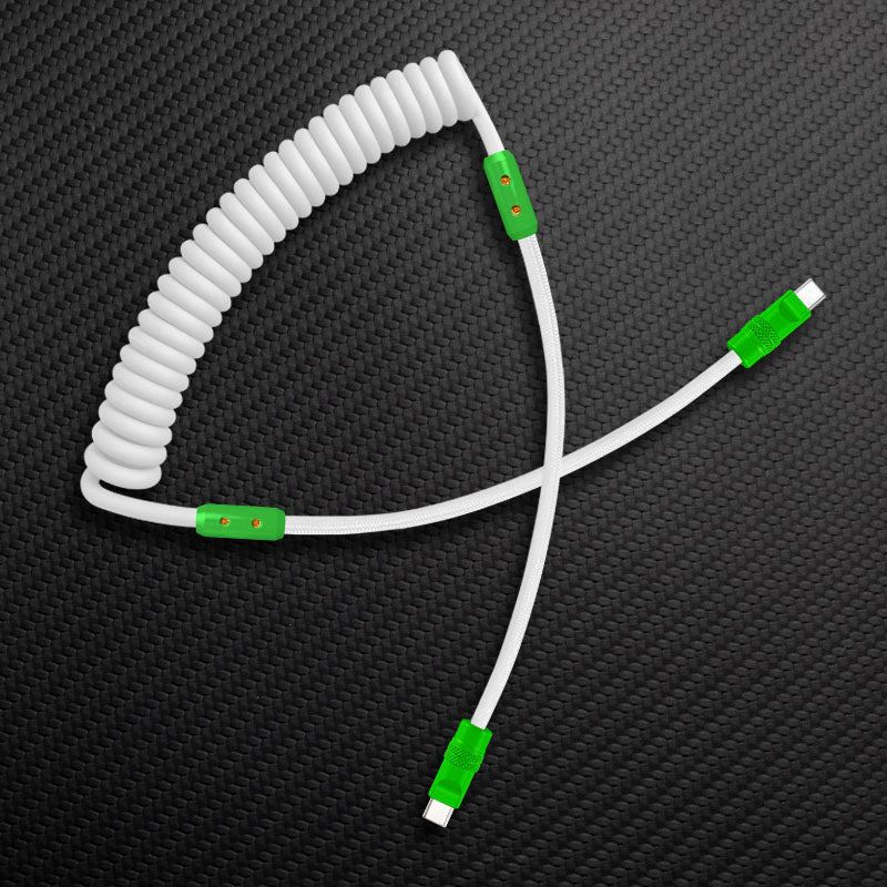 "Curly Chubby" Silicone Braided Fast Charging Cable #317 - Image 95