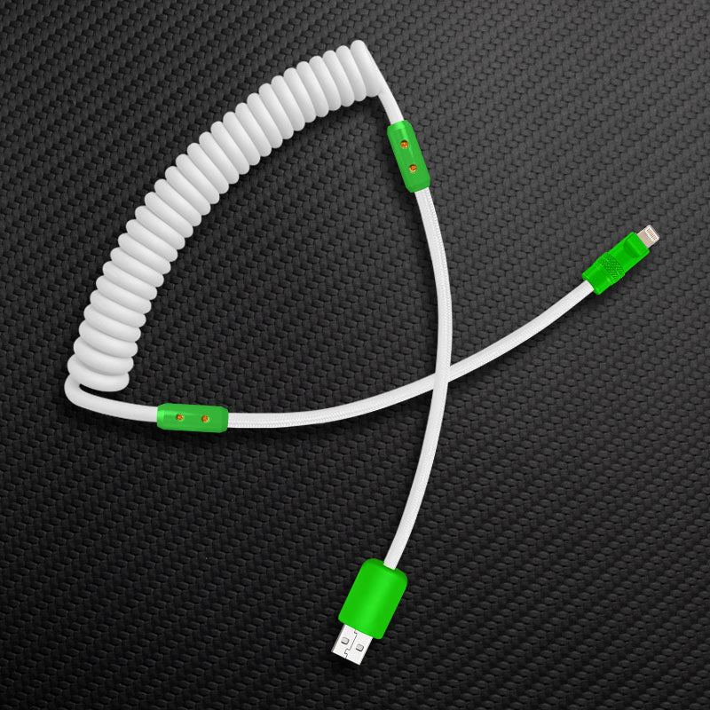 "Curly Chubby" Silicone Braided Fast Charging Cable #317 - Image 96