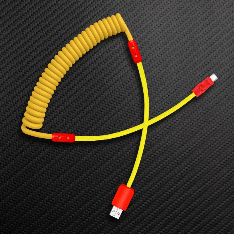 "Curly Chubby" Silicone Braided Fast Charging Cable #317 - Image 98