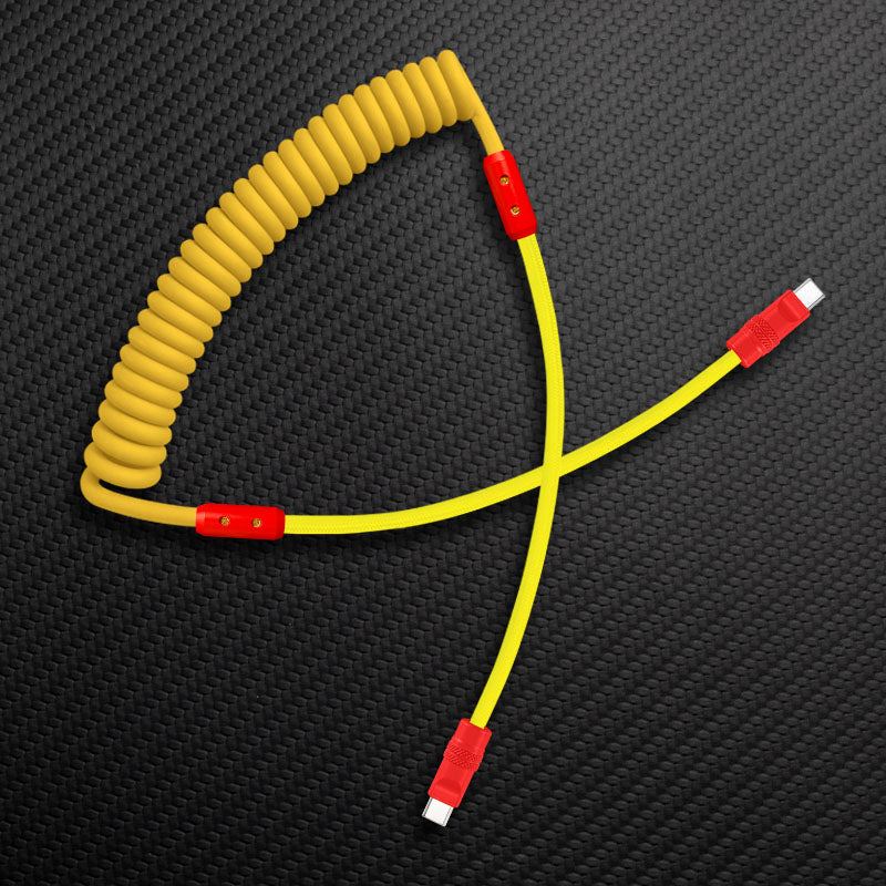 "Curly Chubby" Silicone Braided Fast Charging Cable #317 - Image 99