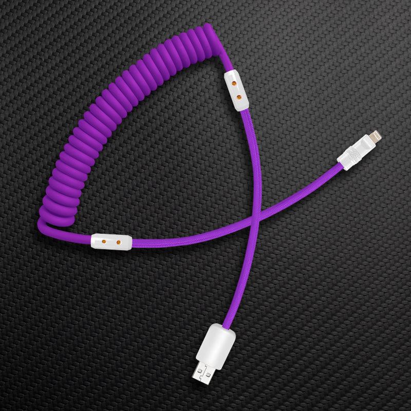 "Curly Chubby" Silicone Braided Fast Charging Cable #369 - Image 17