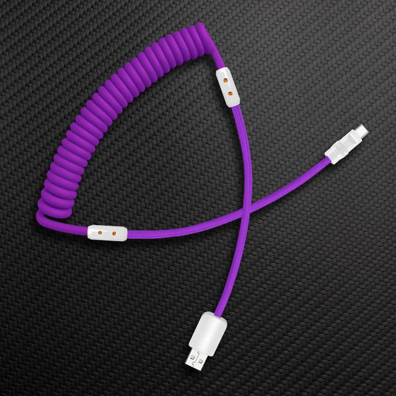 "Curly Chubby" Silicone Braided Fast Charging Cable #369 - Image 19