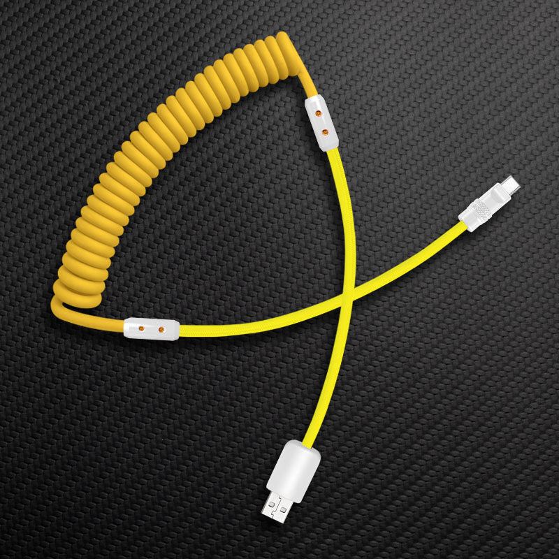 "Curly Chubby" Silicone Braided Fast Charging Cable #369 - Image 27