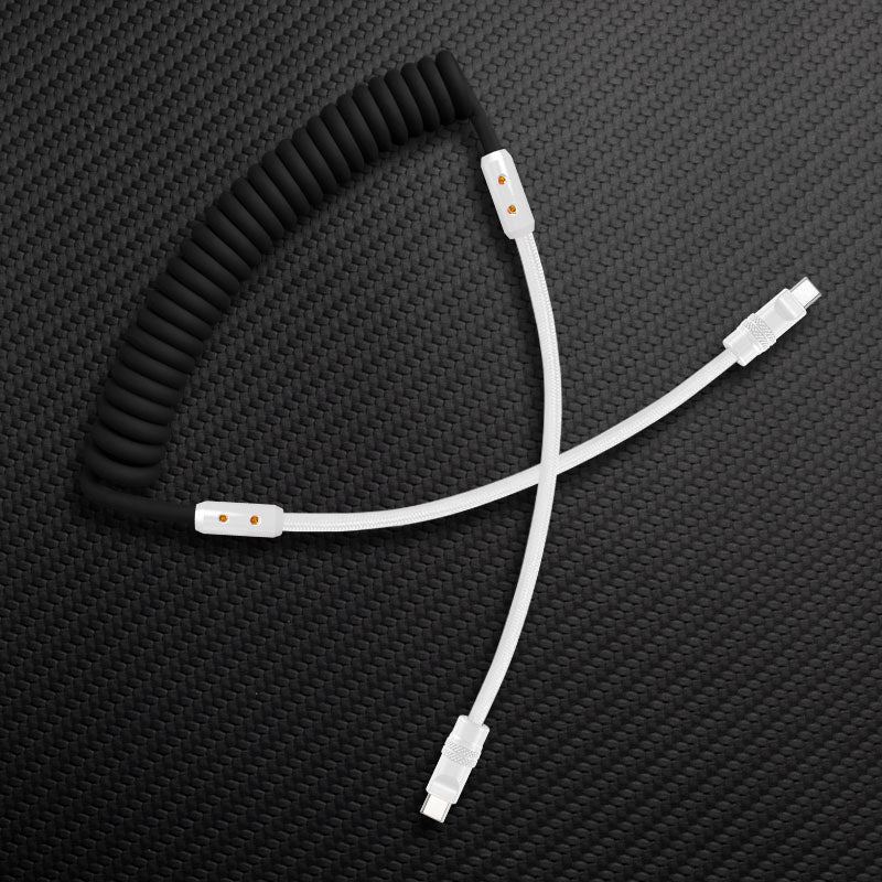 "Curly Chubby" Silicone Braided Fast Charging Cable #711 - Image 23