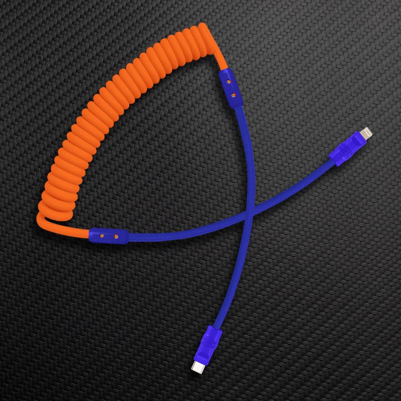 "Curly Chubby" Silicone Braided Fast Charging Cable #711 - Image 44