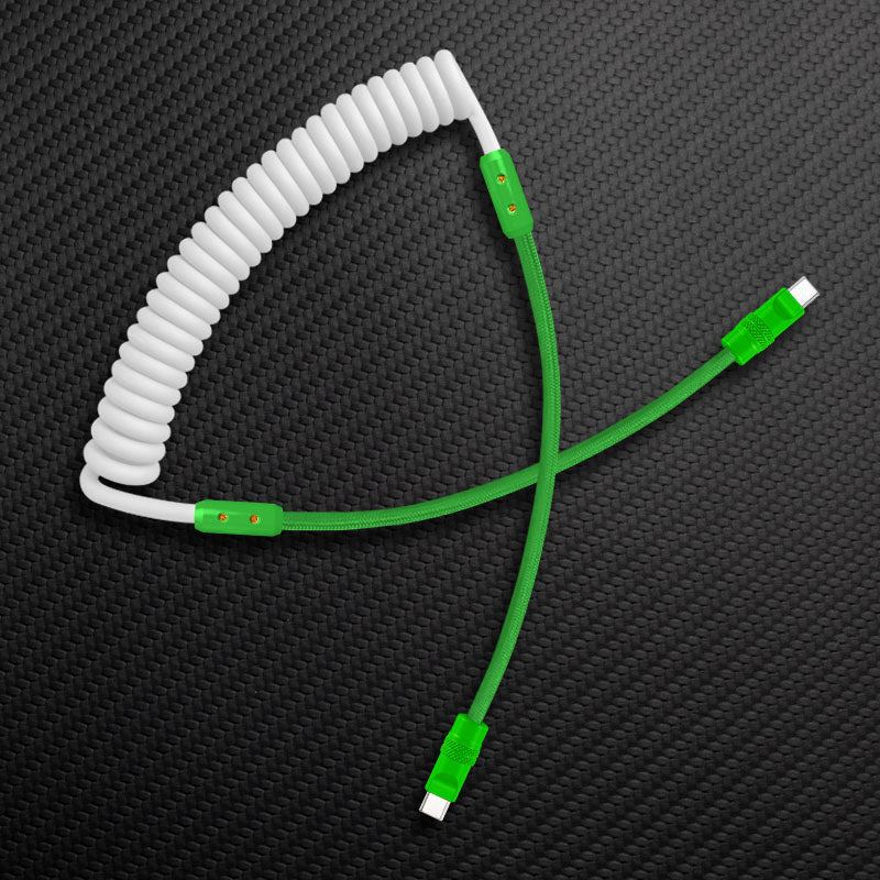"Curly Chubby" Silicone Braided Fast Charging Cable #711 - Image 75