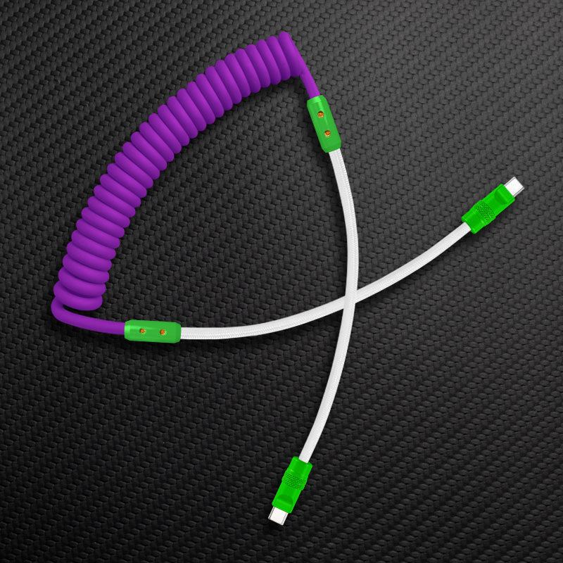 "Curly Chubby" Silicone Braided Fast Charging Cable #831 - Image 101