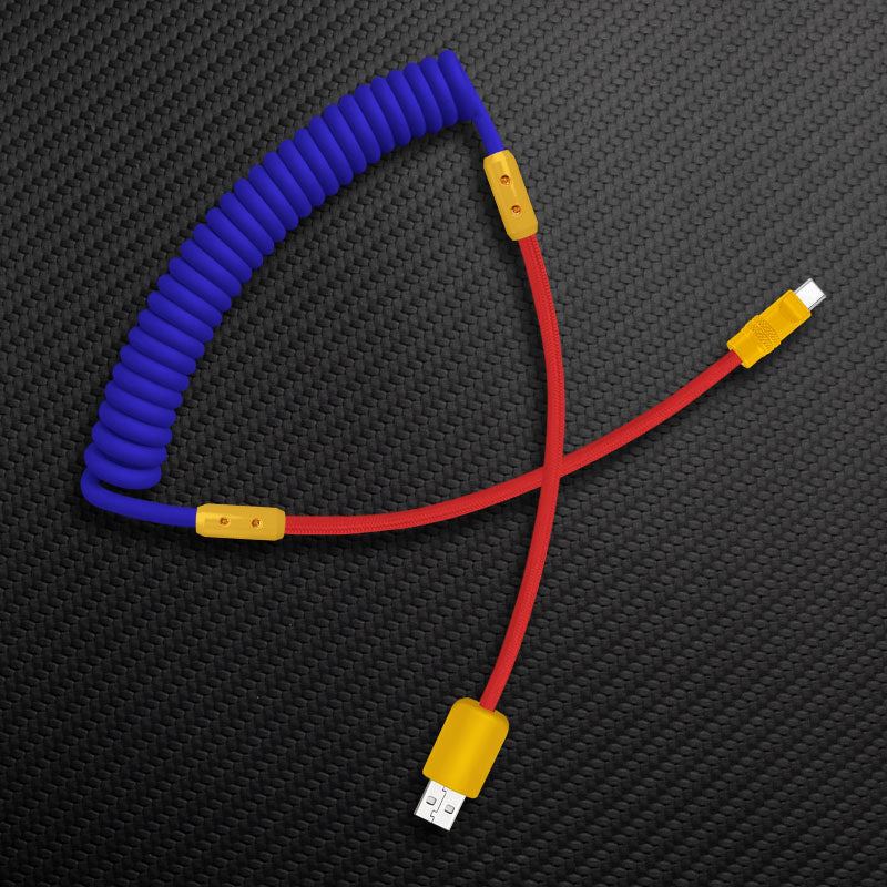 "Curly Chubby" Silicone Braided Fast Charging Cable #831 - Image 102