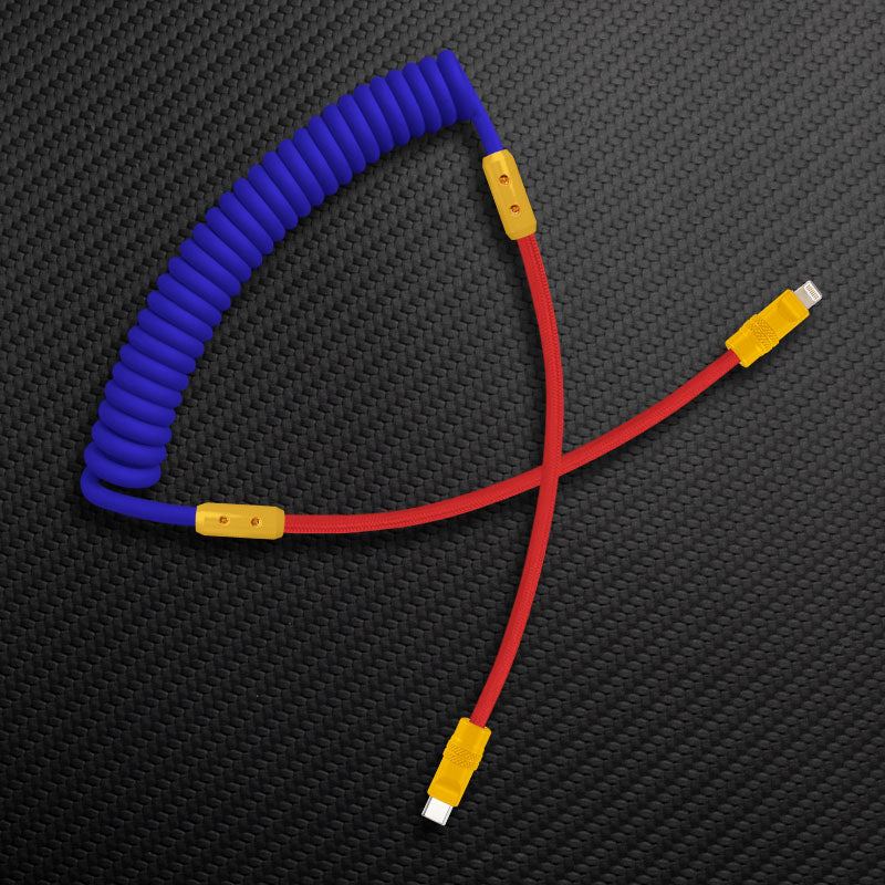 "Curly Chubby" Silicone Braided Fast Charging Cable #831 - Image 105