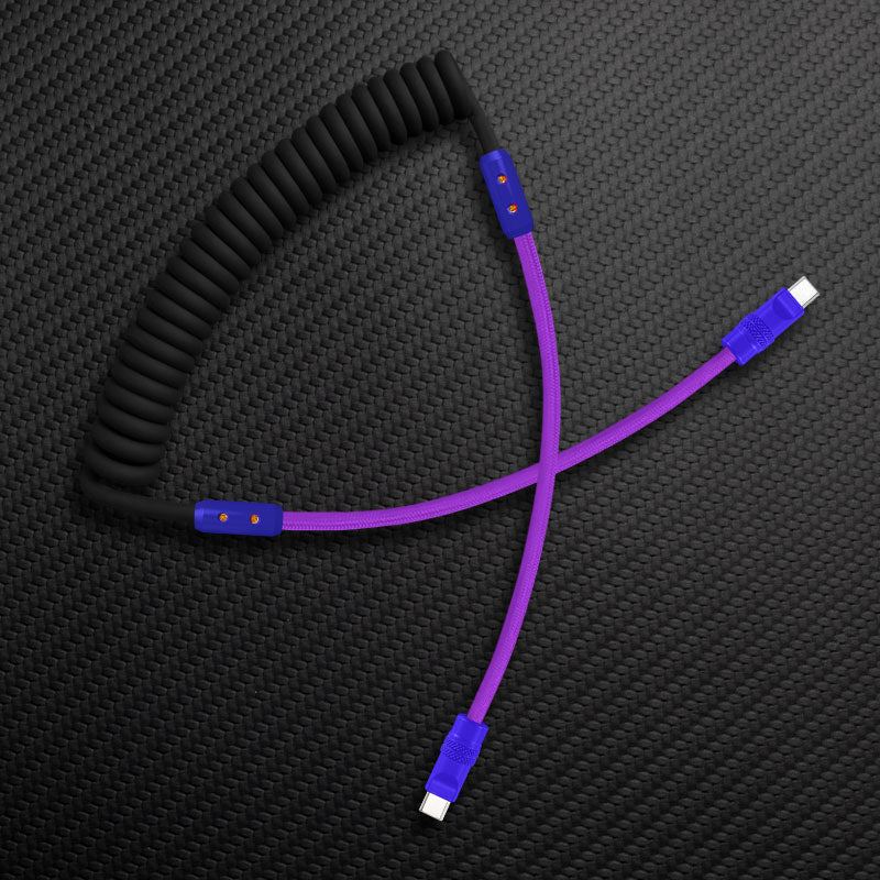 "Curly Chubby" Silicone Braided Fast Charging Cable #831 - Image 11