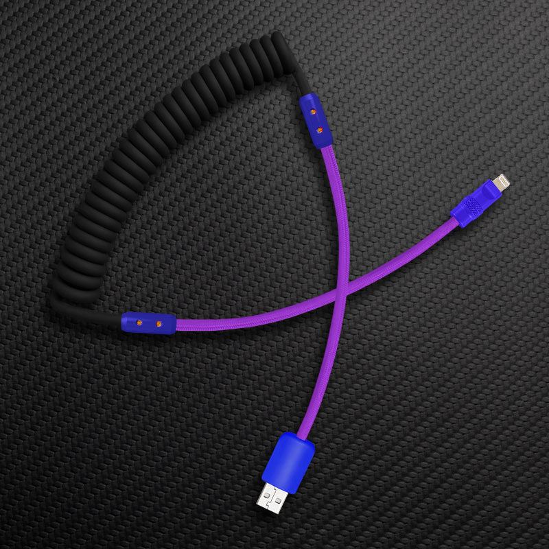 "Curly Chubby" Silicone Braided Fast Charging Cable #831 - Image 12