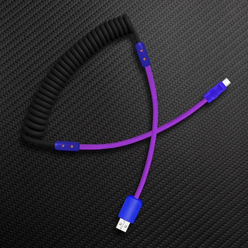 "Curly Chubby" Silicone Braided Fast Charging Cable #831 - Image 14
