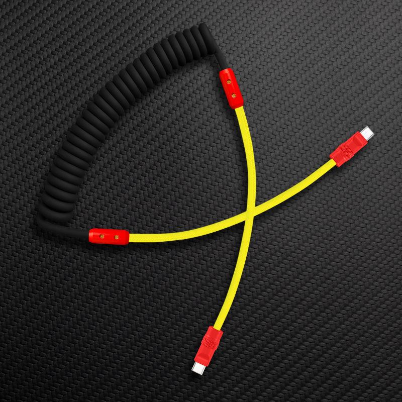 "Curly Chubby" Silicone Braided Fast Charging Cable #831 - Image 15