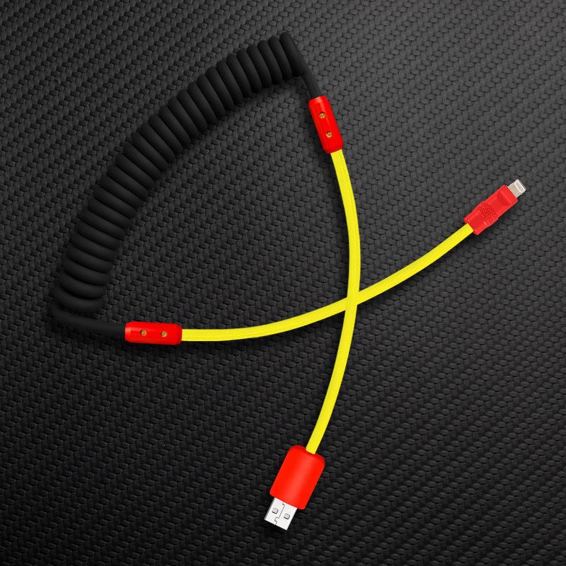 "Curly Chubby" Silicone Braided Fast Charging Cable #831 - Image 16