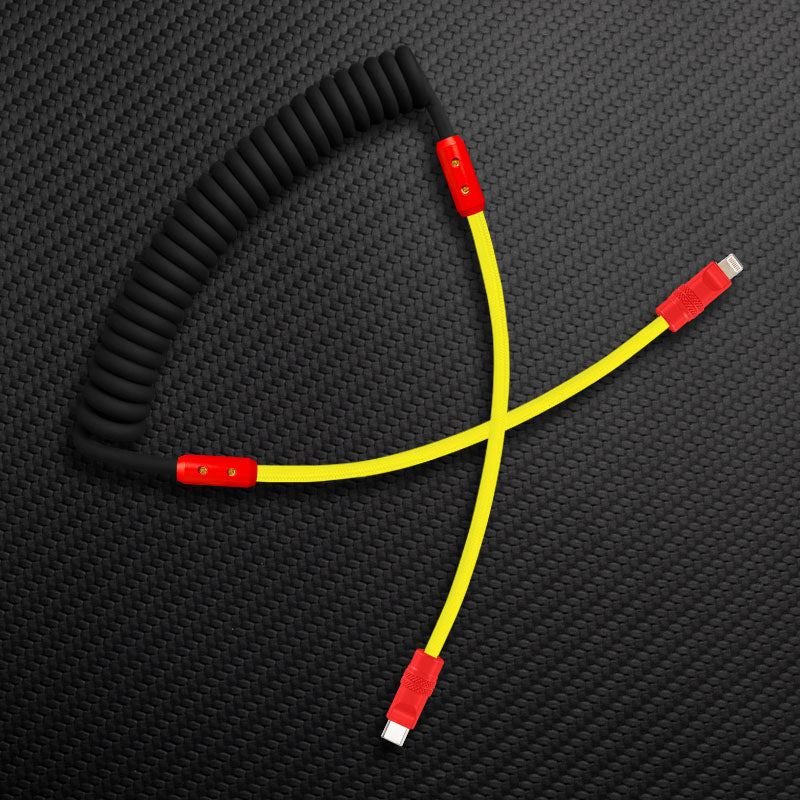 "Curly Chubby" Silicone Braided Fast Charging Cable #831 - Image 17