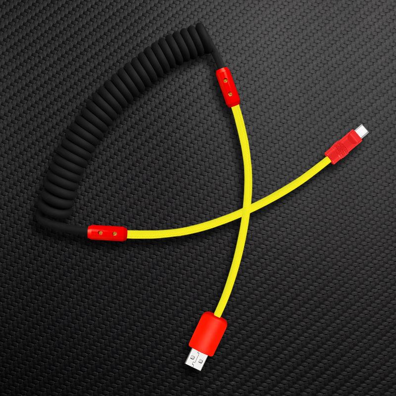 "Curly Chubby" Silicone Braided Fast Charging Cable #831 - Image 18