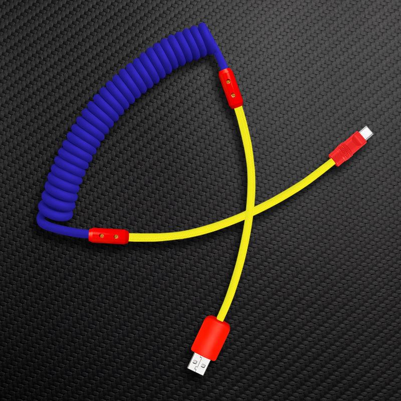 "Curly Chubby" Silicone Braided Fast Charging Cable #831 - Image 22