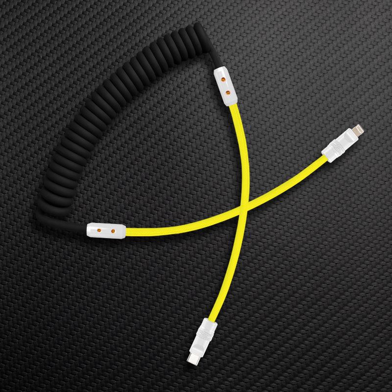 "Curly Chubby" Silicone Braided Fast Charging Cable #831 - Image 25