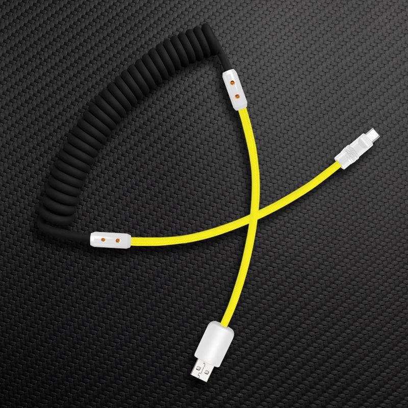 "Curly Chubby" Silicone Braided Fast Charging Cable #831 - Image 26