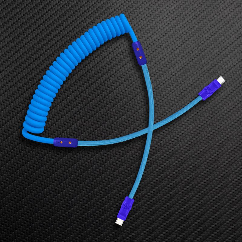 "Curly Chubby" Silicone Braided Fast Charging Cable #831 - Image 3