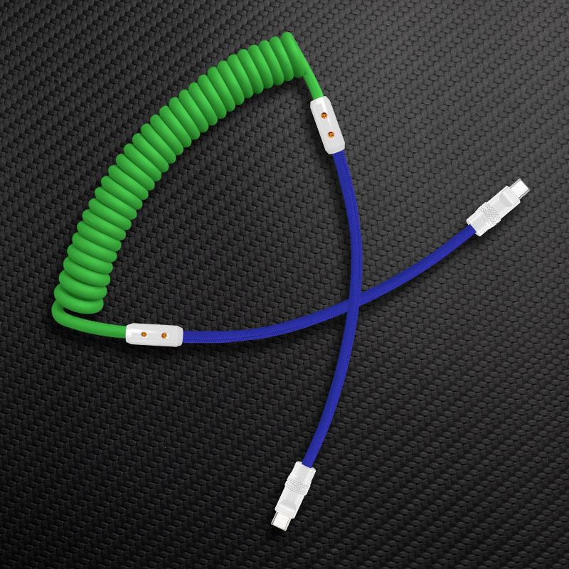 "Curly Chubby" Silicone Braided Fast Charging Cable #831 - Image 33