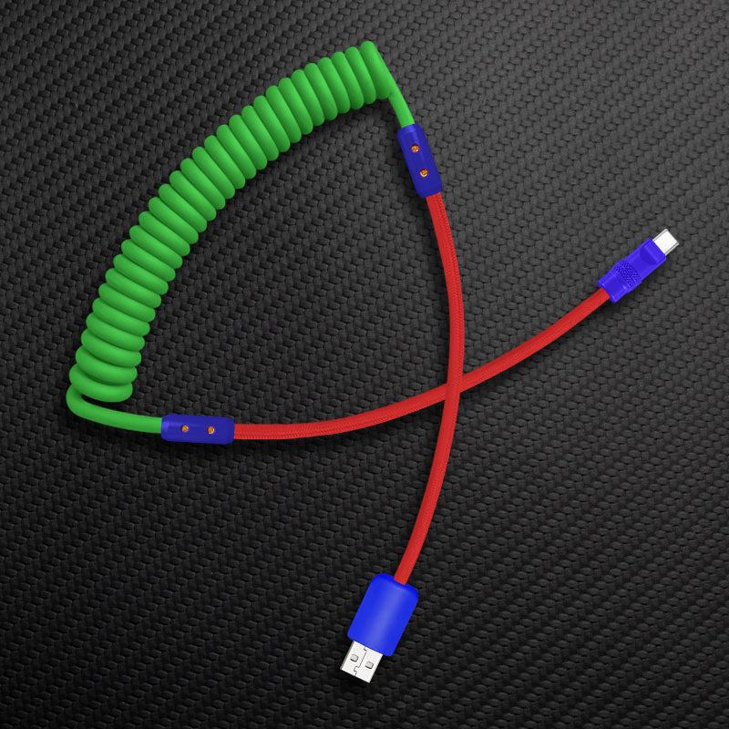 "Curly Chubby" Silicone Braided Fast Charging Cable #831 - Image 40