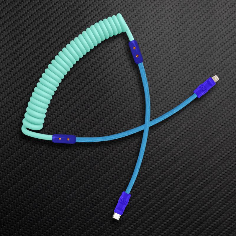"Curly Chubby" Silicone Braided Fast Charging Cable #831 - Image 47