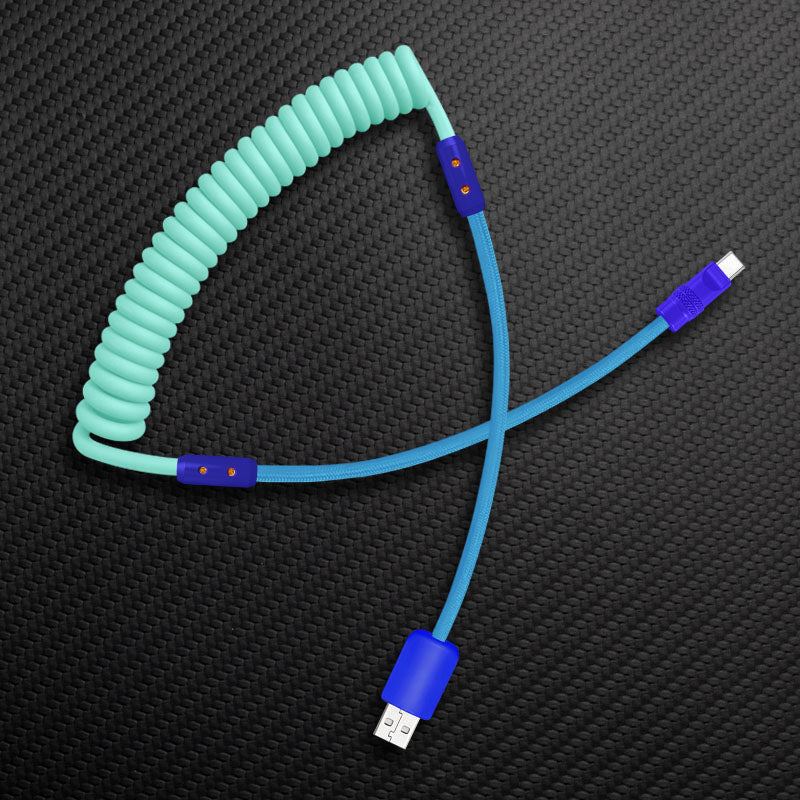 "Curly Chubby" Silicone Braided Fast Charging Cable #831 - Image 48