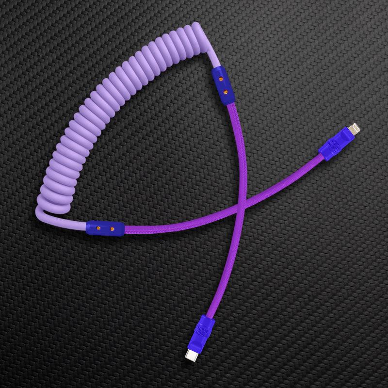 "Curly Chubby" Silicone Braided Fast Charging Cable #831 - Image 51