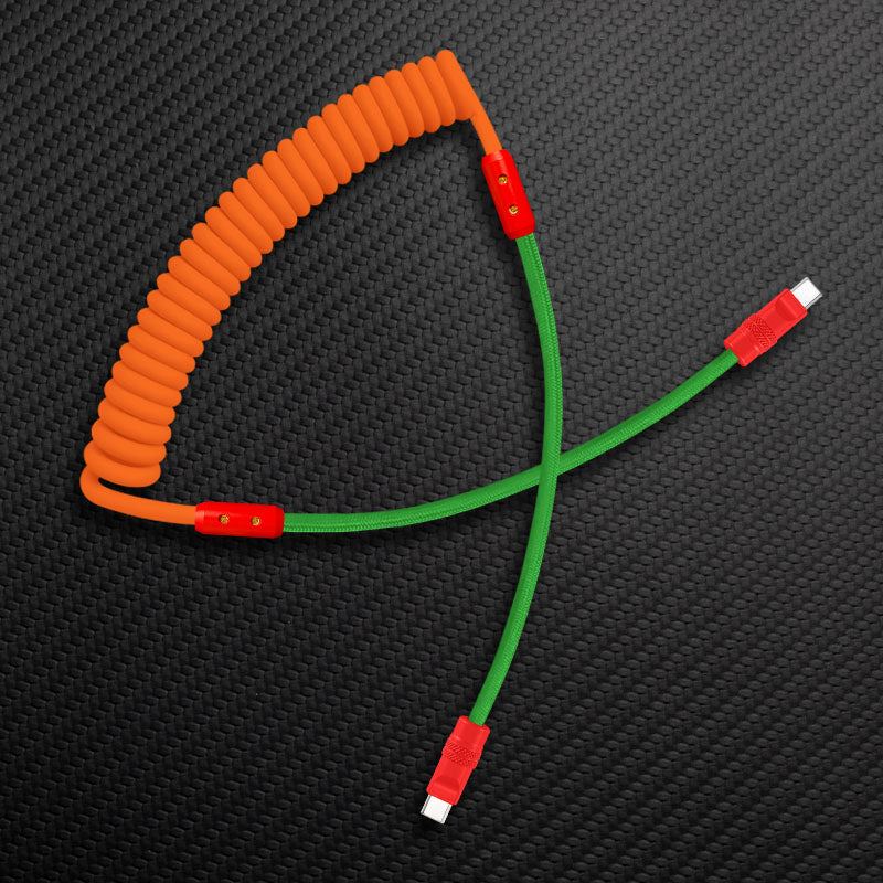 "Curly Chubby" Silicone Braided Fast Charging Cable #831 - Image 57