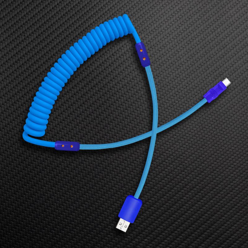 "Curly Chubby" Silicone Braided Fast Charging Cable #831 - Image 6