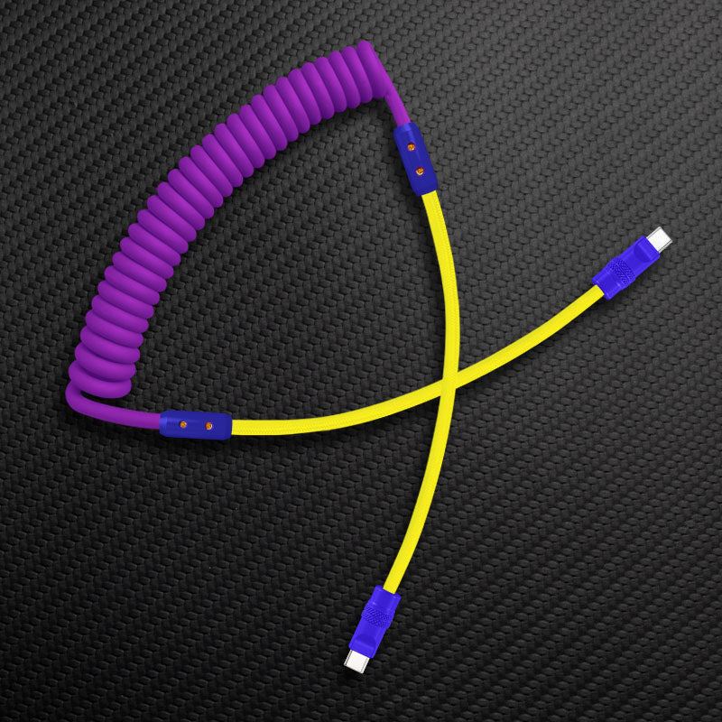 "Curly Chubby" Silicone Braided Fast Charging Cable #831 - Image 65