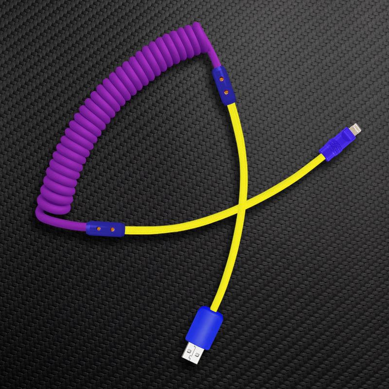 "Curly Chubby" Silicone Braided Fast Charging Cable #831 - Image 66