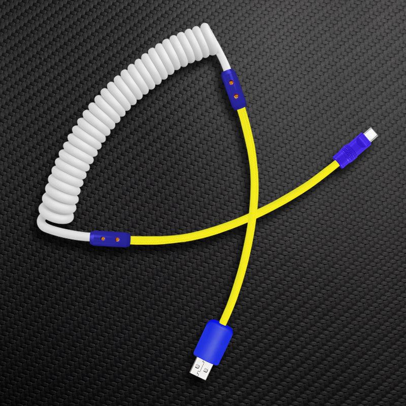 "Curly Chubby" Silicone Braided Fast Charging Cable #831 - Image 84