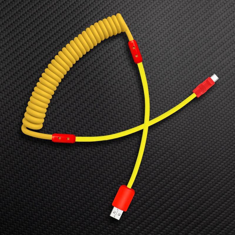 "Curly Chubby" Silicone Braided Fast Charging Cable #831 - Image 88