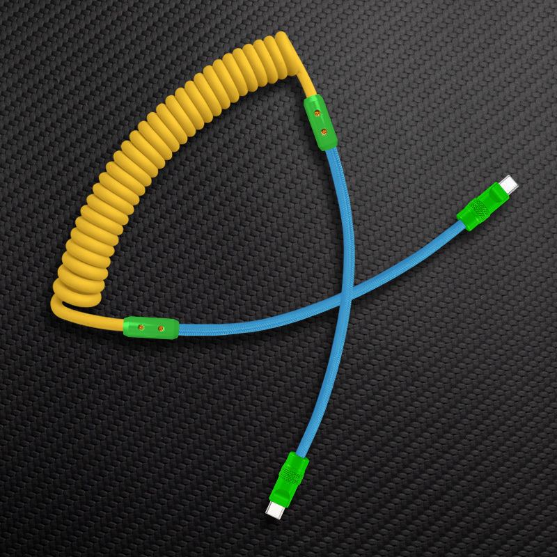 "Curly Chubby" Silicone Braided Fast Charging Cable #831 - Image 89